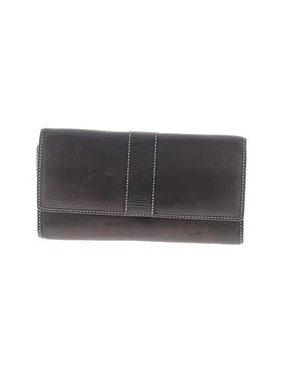Pre-owned Coach Leather Wallet In Black