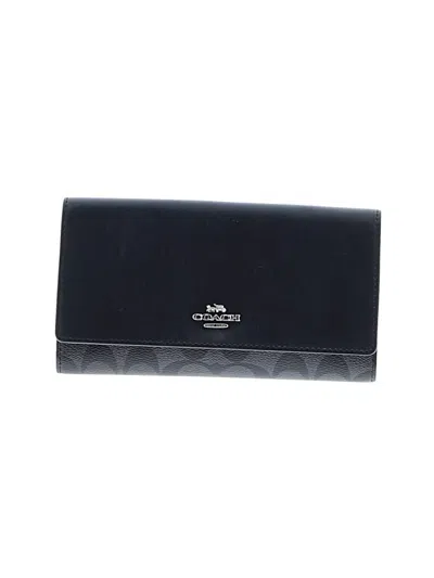 Pre-owned Coach Leather Wallet In Black