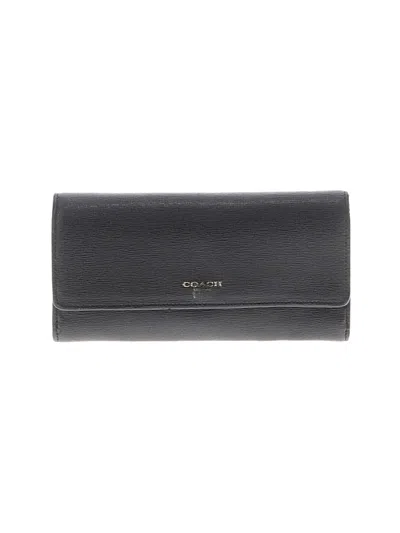 Pre-owned Coach Leather Wallet In Black