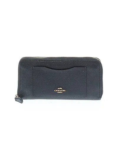 Pre-owned Coach Leather Wallet In Black