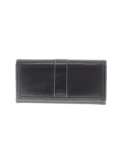 Pre-owned Coach Leather Wallet In Black