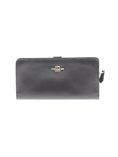 Pre-owned Coach Leather Wallet In Black