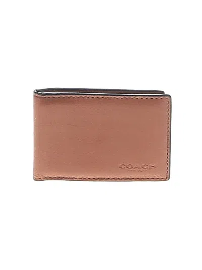Pre-owned Coach Leather Wallet In Brown