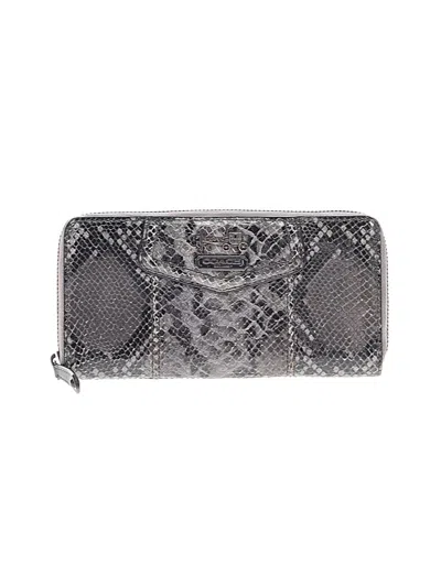 Pre-owned Coach Leather Wallet In Gray