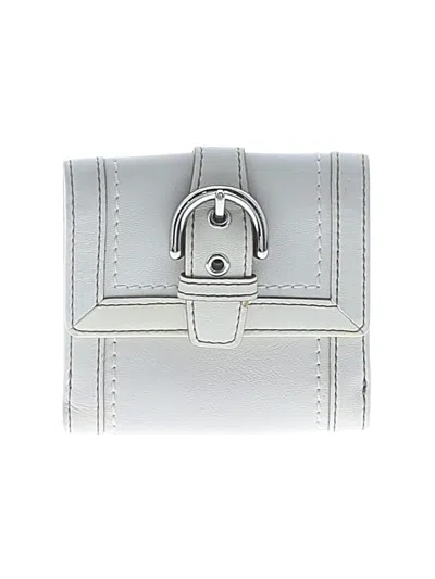 Pre-owned Coach Leather Wallet In Ivory