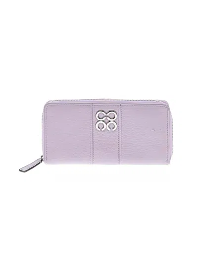 Pre-owned Coach Leather Wallet In Purple