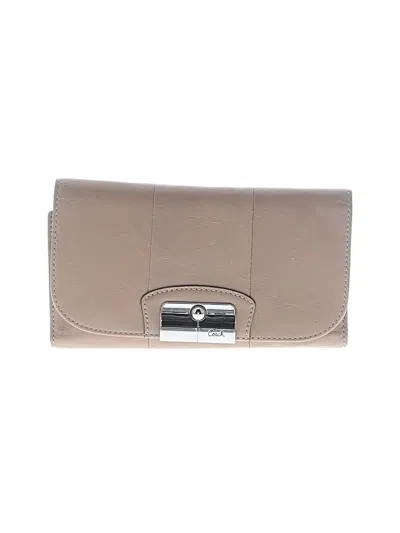 Pre-owned Coach Leather Wallet In Tan