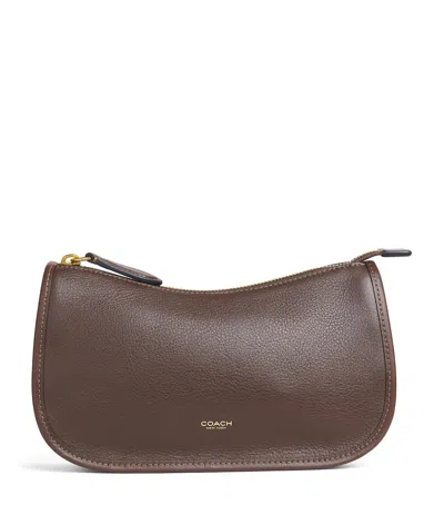 Coach Leather Waverly Shoulder Bag In Brown