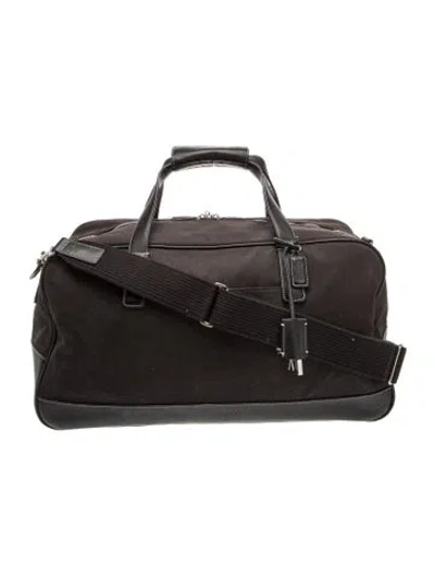 Pre-owned Coach Leather Weekender Bag In Black