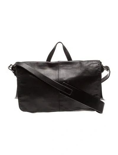 Pre-owned Coach Leather Weekender Bag In Black