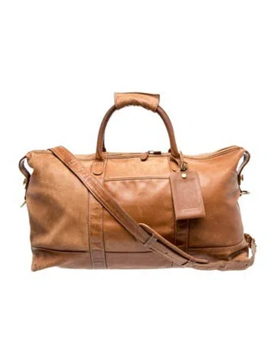Pre-owned Coach Leather Weekender Bag In Brown