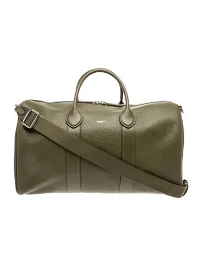 Pre-owned Coach Leather Weekender Bag In Green