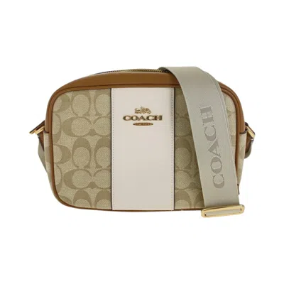Coach Leather/pvc Shoulder Bag In Sand