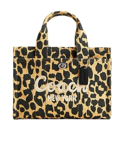 COACH LEOPARD CARGO TOTE 26