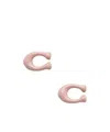 Coach Letter Earrings In Yellow
