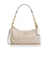 Coach Teri Shoulder Bag In Signature Canvas In Nude