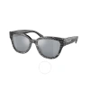 Coach Woman Sunglasses Hc8379u Cl920 In Grey / Silver