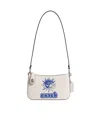 Coach Lil Nas X Drop Penn Pattern Shoulder Bag In White
