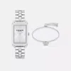 Coach Liz Watch Gift Set, 30 Mm X 22 Mm In Grey