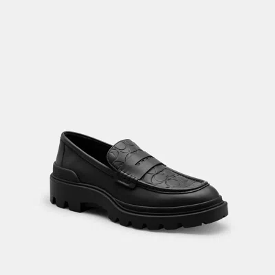 Coach Loafer With Signature Print