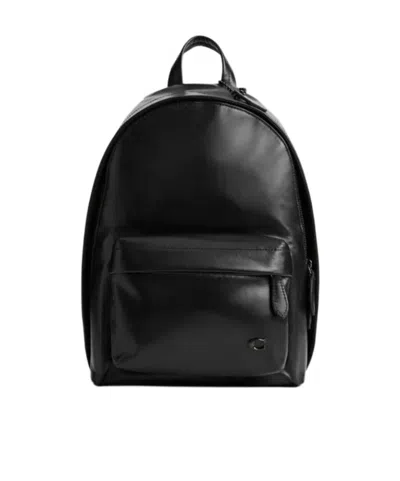 Coach Logo Backpack In Black