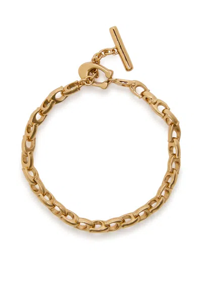 Coach Logo Bracelet In Gold