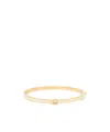 Coach Thin Enamel Signature Hinged Bangle In White