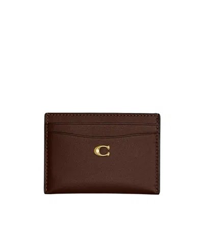 Coach Logo Card Pack In Brown