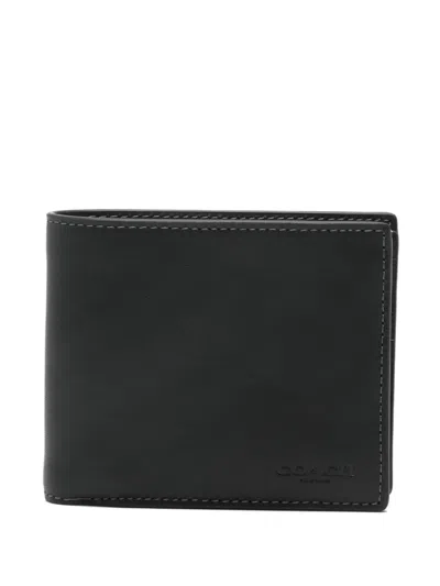 Coach Logo-debossed Cardholder In Black