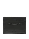 Coach Logo-embossed Leather Cardholder In Black