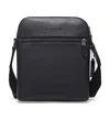 Coach Logo Embossed Shoulder Bag In Black