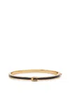 Coach Logo Enamelled Bangle In Gold