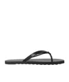 Coach Logo Flip-flops In Black