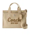 Coach Cargo Tote - Canvas - White In Nude