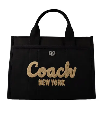 Coach Logo Handbag In Black