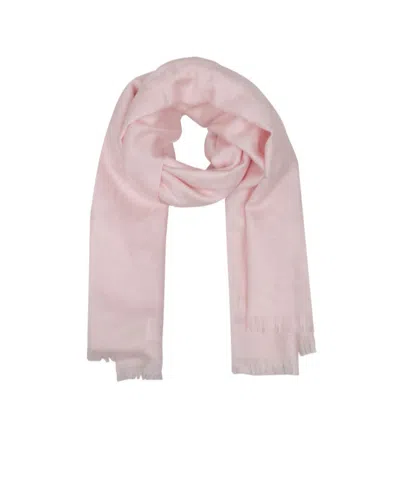 Coach Logo Jacquard Scarf In Pink