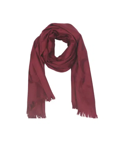 Coach Logo Jacquard Scarf In Red