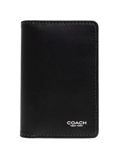 Coach Logo-lettering Cardholder In Black