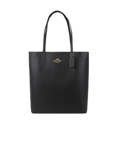 Coach Logo Logo Shoulder Bag In Black
