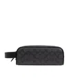 Coach Logo Makeup Bag In Black