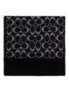 Coach Logo-pattern Scarf In Black