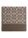 Coach Logo-pattern Scarf In Brown