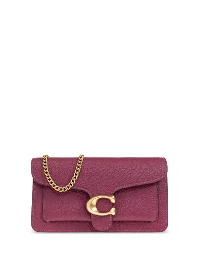Coach Logo Plaque Crossbody Bag In Pink