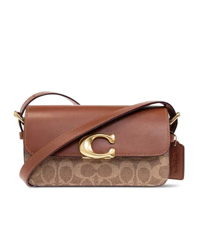 COACH LOGO-PLAQUE SHOULDER BAG