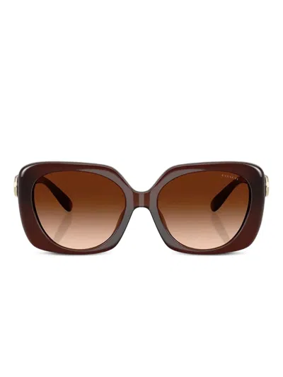 Coach Logo-plaque Square Sunglasses