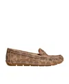 Coach Logo-print Slip-on Loafers In Brown