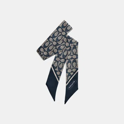 Coach Logo Printed Silk Scarf