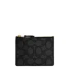 Coach Logo Rectangular Wallet In Black