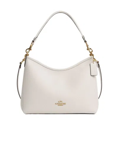 Coach Logo Shoulder Bag In Gold