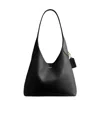 Coach New York Black Leather Brooklyn 28 Shoulder Bag In Black